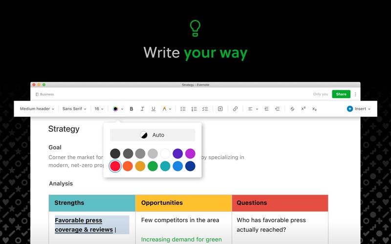 Evernote screenshot 6