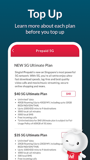 Singtel Prepaid hi!App screenshot 3