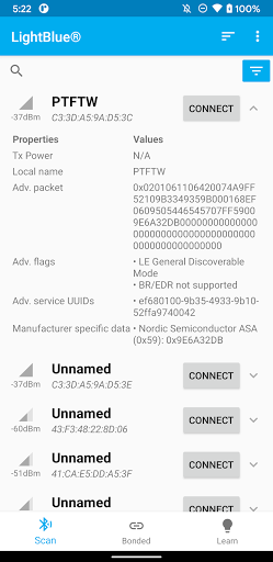 LightBlue® — Bluetooth LE screenshot 4