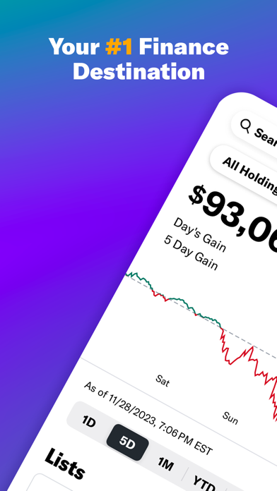 Yahoo Finance screenshot 1