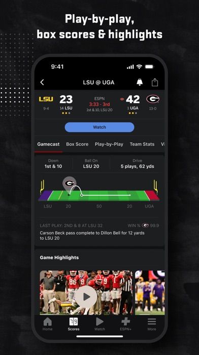 ESPN: Live Sports & Scores screenshot 4