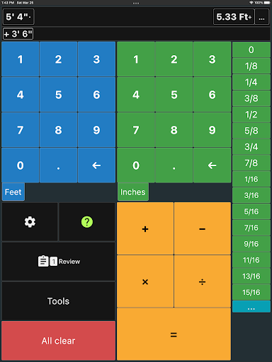 Feet and Inches Calculator screenshot 14