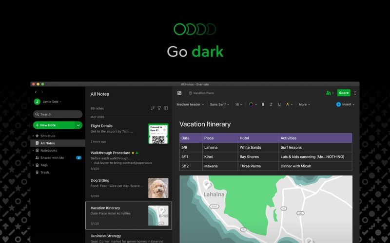 Evernote screenshot 10