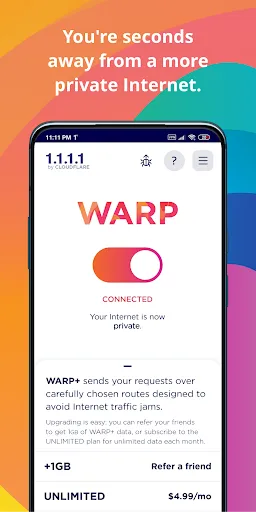 1.1.1.1 + WARP: Safer Internet screenshot 6