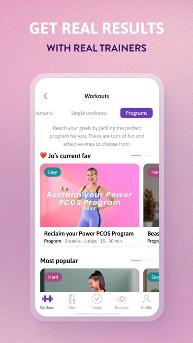 growwithjo : meal & workout screenshot 3