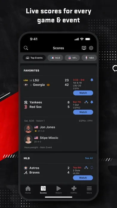 ESPN: Live Sports & Scores screenshot 3