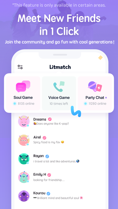 Litmatch—Make new friends screenshot 1
