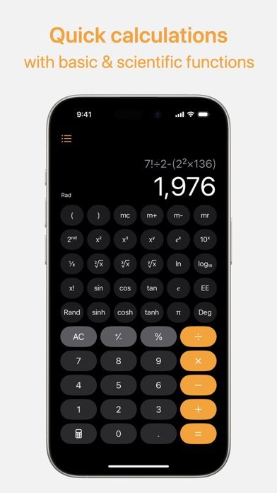 Calculator Plus with History screenshot 1