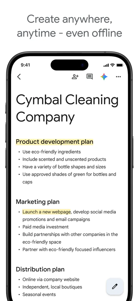 Google Docs: Sync, Edit, Share screenshot 1