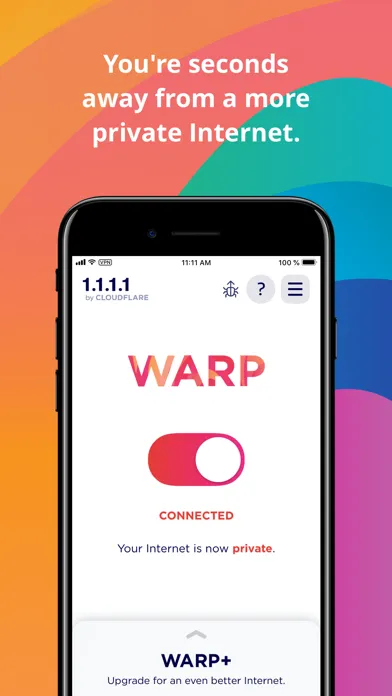 1.1.1.1 + WARP: Safer Internet screenshot 2