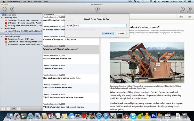 Audible News screenshot 1