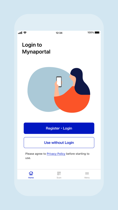 Mynaportal screenshot 1