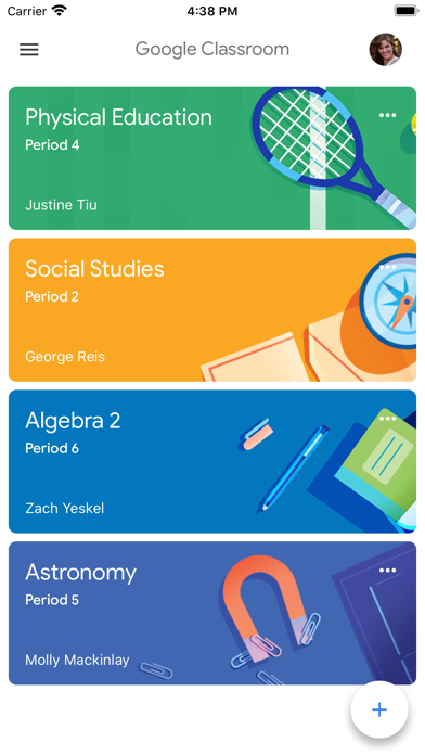 Google Classroom screenshot 1