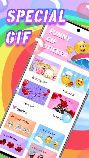Heart Emoji Gif & Rose Sticker screenshot 1