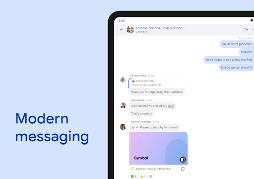 Google Chat screenshot 23