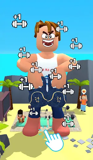 Roblock Gym Clicker: Tap Hero screenshot 2