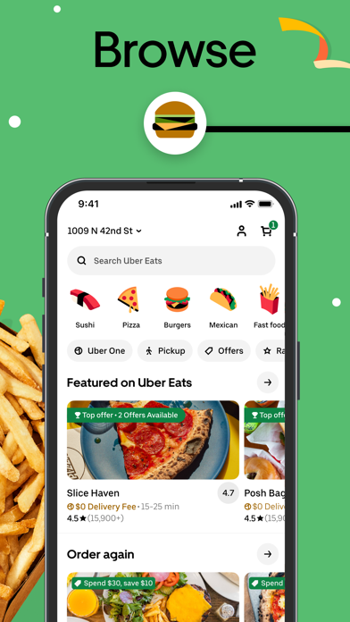 Uber Eats: Food Delivery screenshot 2