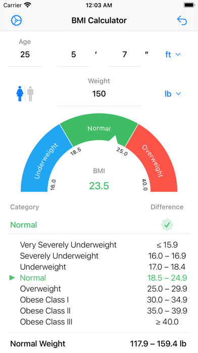 BMI Calculator screenshot 1