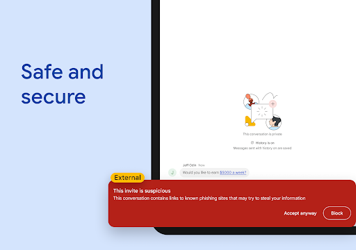 Google Chat screenshot 30