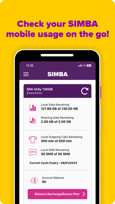 My SIMBA screenshot 2