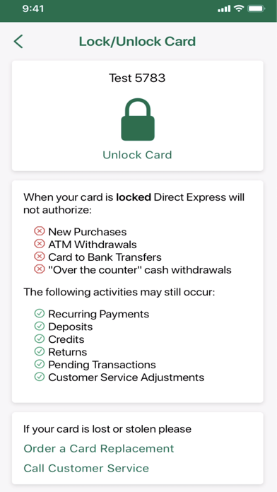Direct Express Mobile screenshot 4