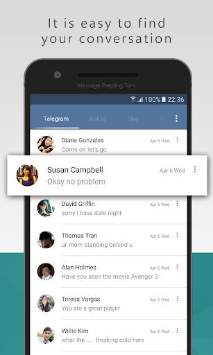 Message Peeping Tom screenshot 3