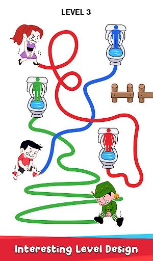 Toilet Rush Race: Draw Puzzle screenshot 13