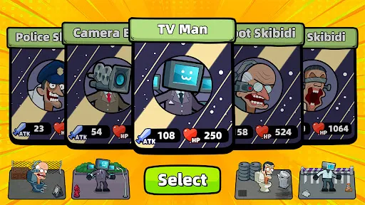 Merge War: Skibydy vs Kamera screenshot 9
