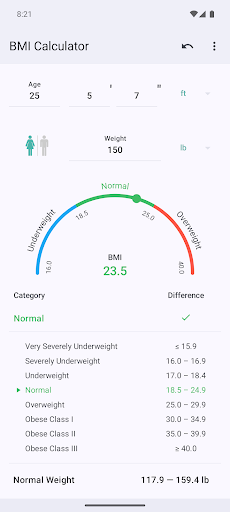 BMI Calculator screenshot 4