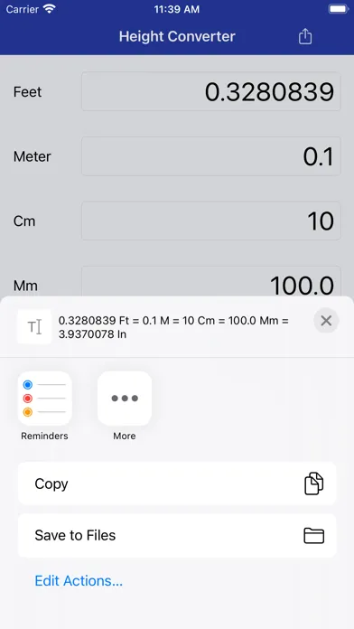 Height Converter screenshot 2