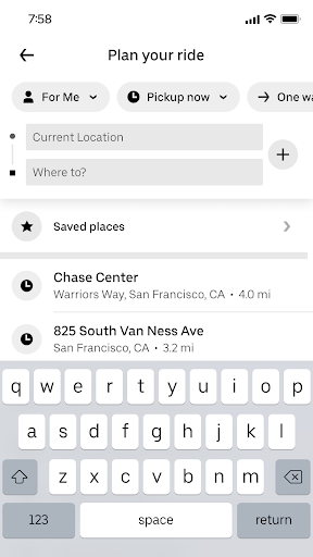 Uber - Request a ride screenshot 20