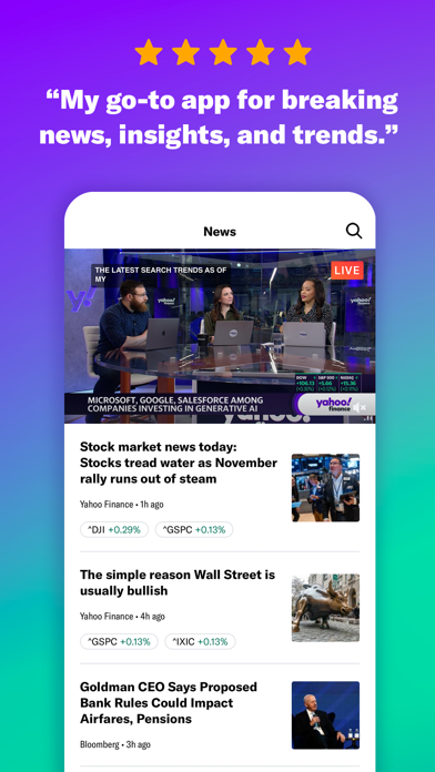 Yahoo Finance screenshot 4