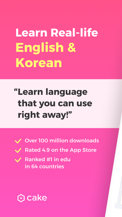 Cake - Learn English & Korean screenshot 1