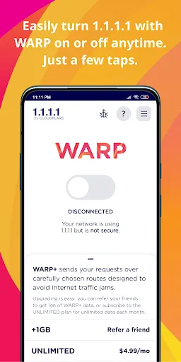 1.1.1.1 + WARP: Safer Internet screenshot 5