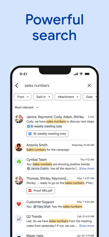 Google Chat screenshot 4