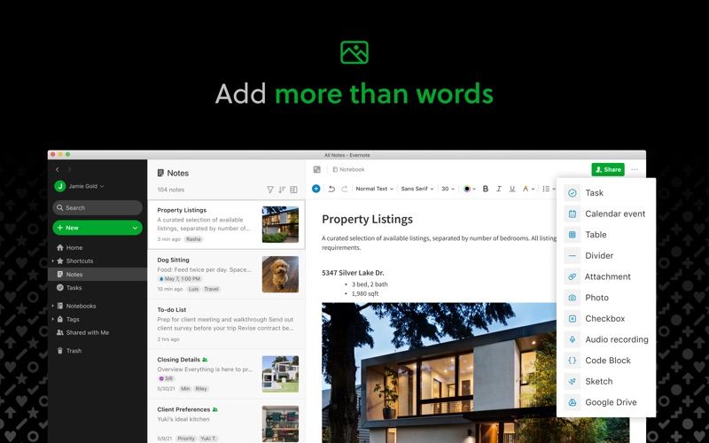 Evernote screenshot 7